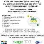 BASE DES DONNEES PARAMETRES SAGE 100 COMPTABILITE SYCEBNL | Dealito.ci